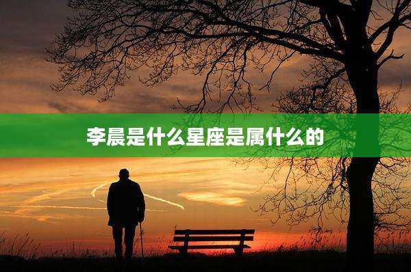 李晨是什么星座是属什么的