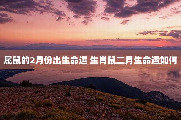 属鼠的2月份出生命运 生肖鼠二月生命运如何