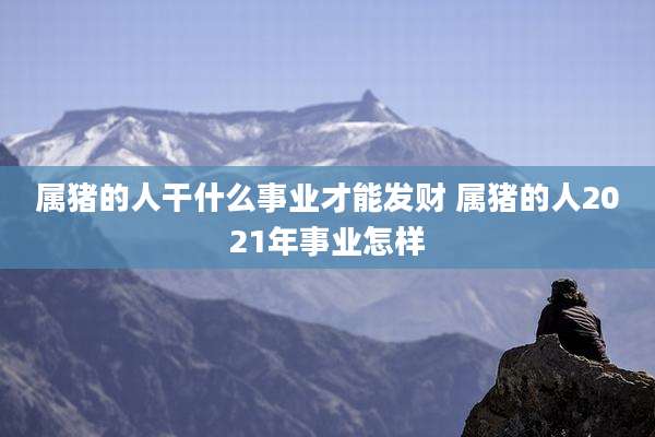 属猪的人干什么事业才能发财 属猪的人2021年事业怎样