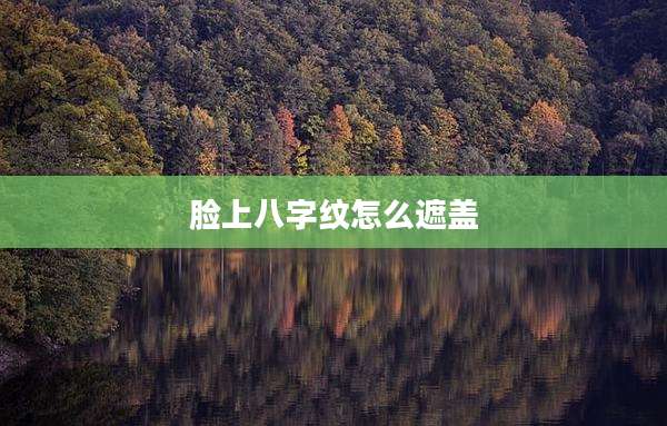 脸上八字纹怎么遮盖