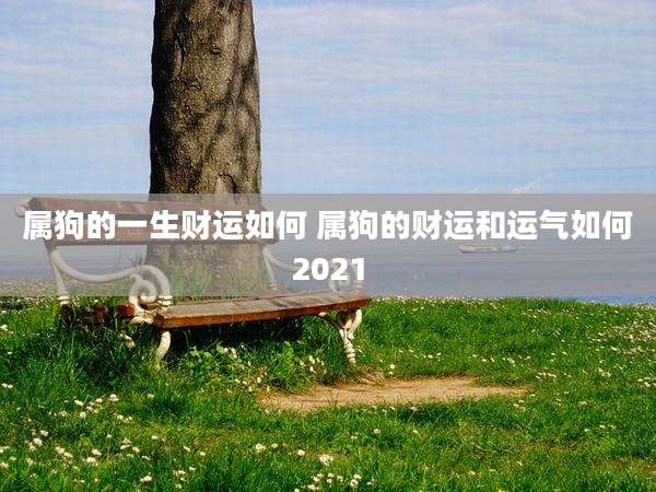 属狗的一生财运如何 属狗的财运和运气如何2021