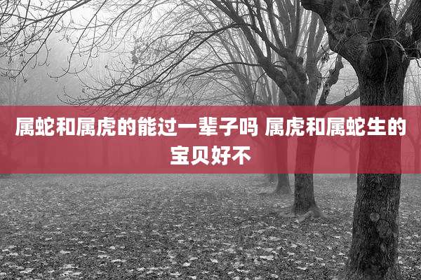 属蛇和属虎的能过一辈子吗 属虎和属蛇生的宝贝好不
