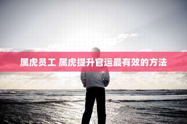 属虎员工 属虎提升官运最有效的方法