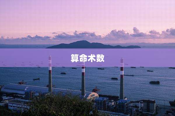 算命术数