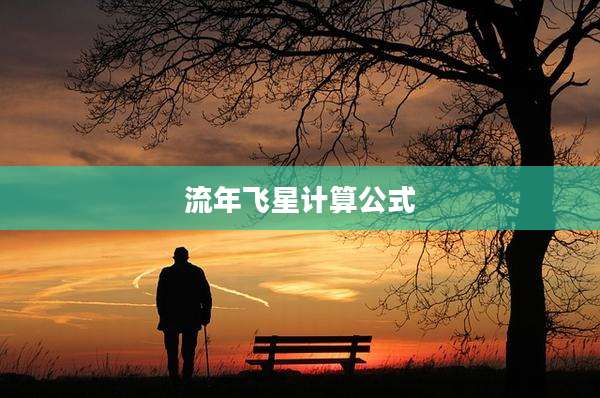 流年飞星计算公式