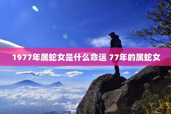1977年属蛇女是什么命运 77年的属蛇女