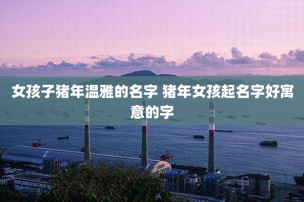 女孩子猪年温雅的名字 猪年女孩起名字好寓意的字