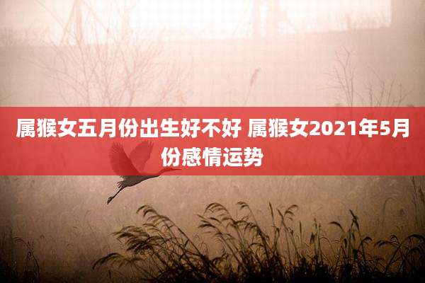 属猴女五月份出生好不好 属猴女2021年5月份感情运势