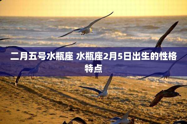二月五号水瓶座 水瓶座2月5日出生的性格特点