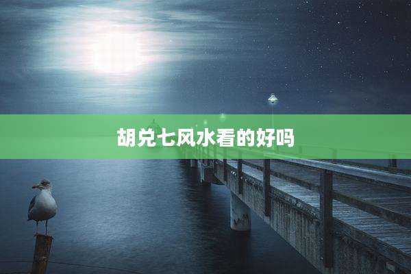 胡兑七风水看的好吗