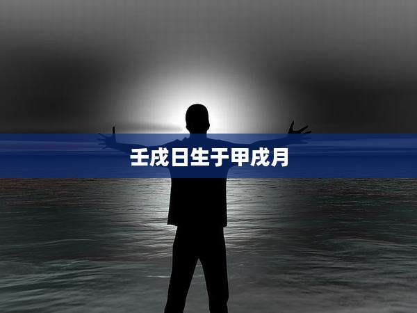 壬戌日生于甲戌月