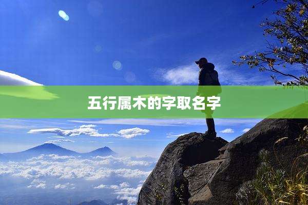 五行属木的字取名字