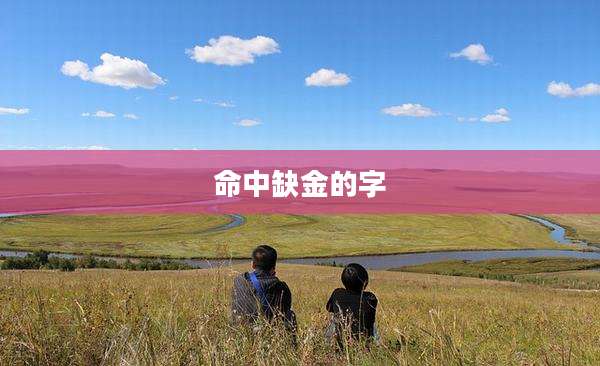 命中缺金的字