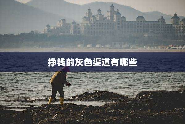 挣钱的灰色渠道有哪些
