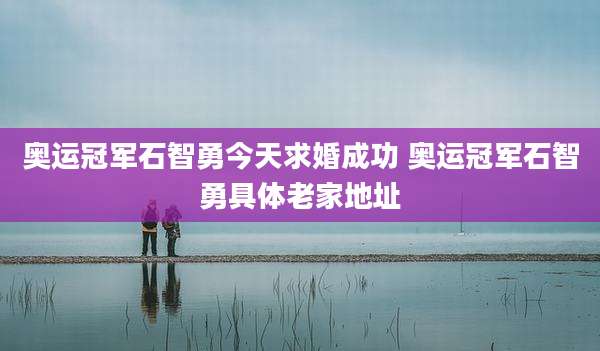 奥运冠军石智勇今天求婚成功 奥运冠军石智勇具体老家地址