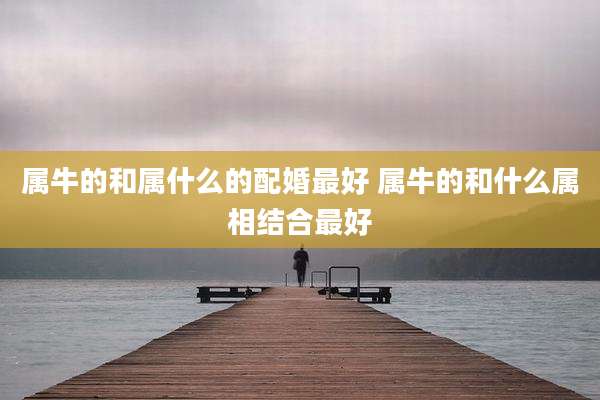 属牛的和属什么的配婚最好 属牛的和什么属相结合最好