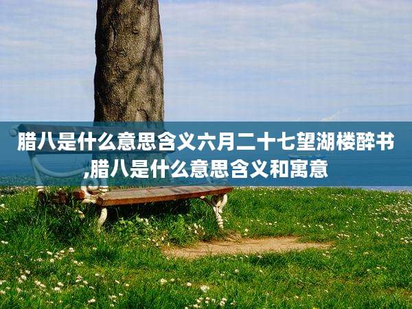 腊八是什么意思含义六月二十七望湖楼醉书,腊八是什么意思含义和寓意