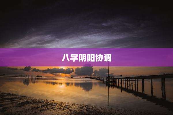 八字阴阳协调