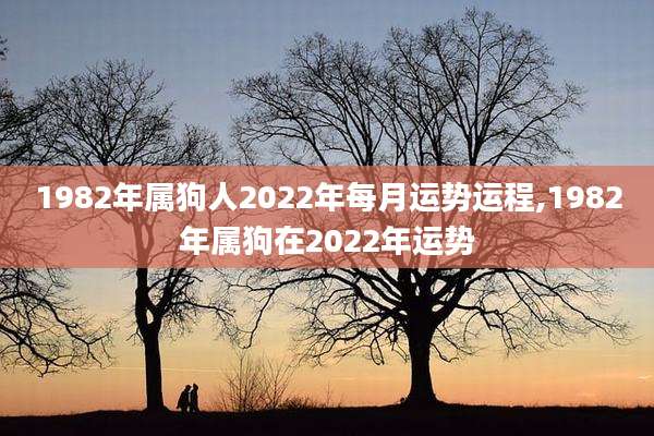 1982年属狗人2022年每月运势运程,1982年属狗在2022年运势