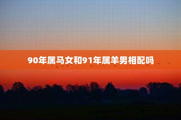 90年属马女和91年属羊男相配吗