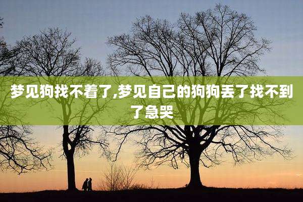 梦见狗找不着了,梦见自己的狗狗丢了找不到了急哭