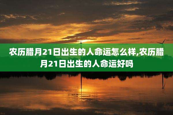 农历腊月21日出生的人命运怎么样,农历腊月21日出生的人命运好吗