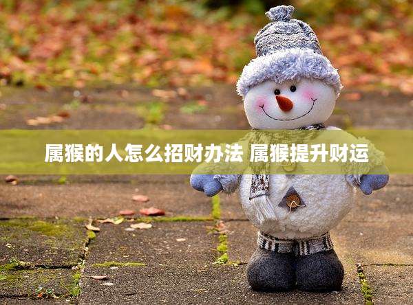 属猴的人怎么招财办法 属猴提升财运