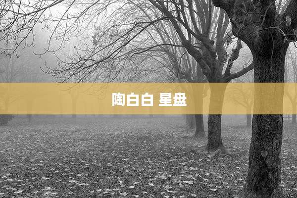 陶白白 星盘