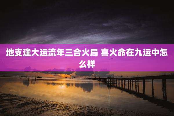 地支逢大运流年三合火局 喜火命在九运中怎么样