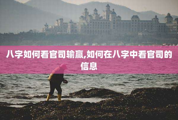 八字如何看官司输赢,如何在八字中看官司的信息