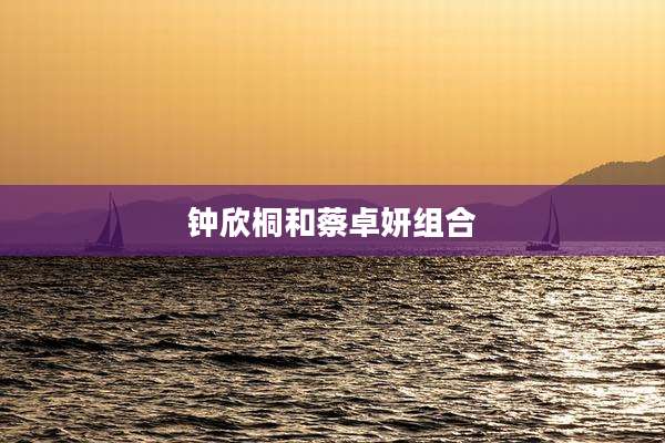 钟欣桐和蔡卓妍组合