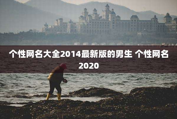 个性网名大全2014最新版的男生 个性网名2020