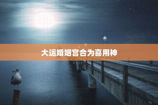 大运婚姻宫合为喜用神