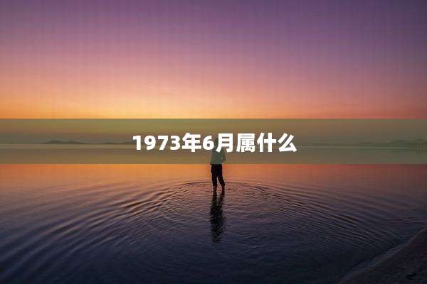 1973年6月属什么