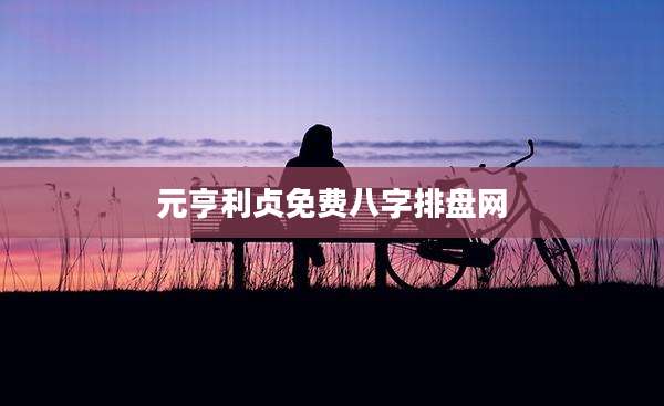 元亨利贞免费八字排盘网
