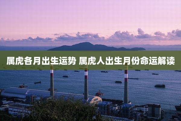 属虎各月出生运势 属虎人出生月份命运解读