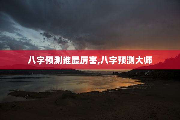 八字预测谁最厉害,八字预测大师