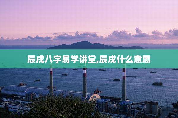 辰戍八字易学讲堂,辰戌什么意思