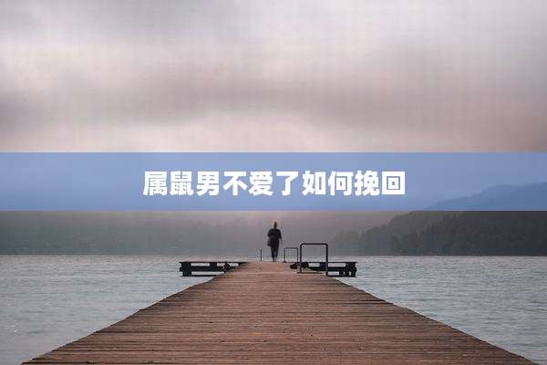 属鼠男不爱了如何挽回