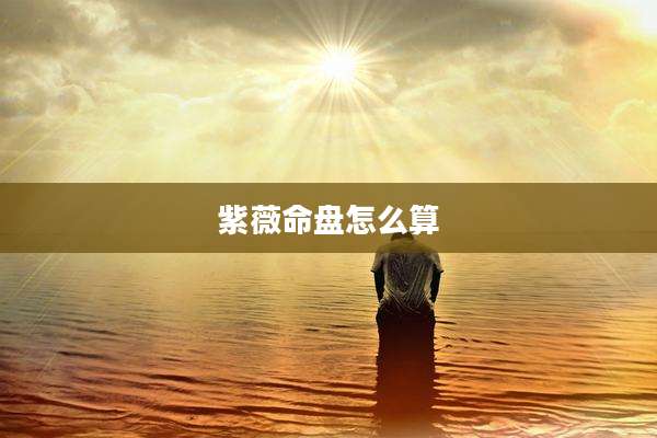 紫薇命盘怎么算