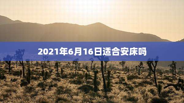 2021年6月16日适合安床吗