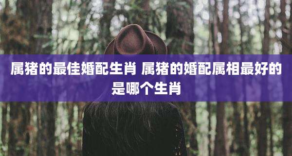 属猪的最佳婚配生肖 属猪的婚配属相最好的是哪个生肖