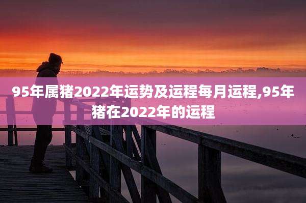 95年属猪2022年运势及运程每月运程,95年猪在2022年的运程