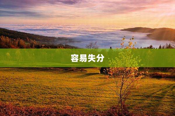容易失分