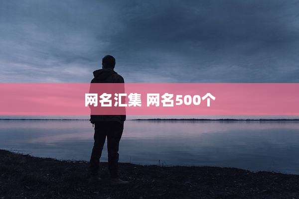 网名汇集 网名500个