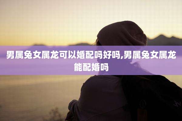 男属兔女属龙可以婚配吗好吗,男属兔女属龙能配婚吗