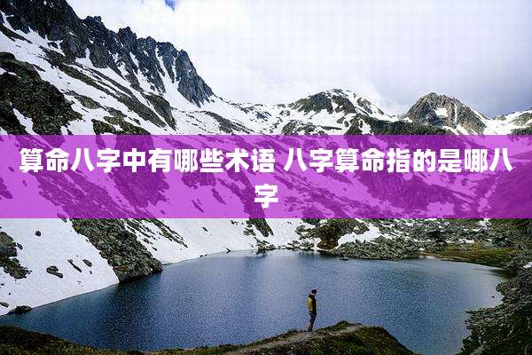 算命八字中有哪些术语 八字算命指的是哪八字