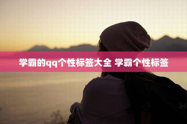 学霸的qq个性标签大全 学霸个性标签