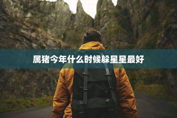 属猪今年什么时候躲星星最好