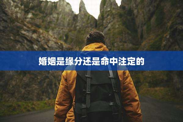 婚姻是缘分还是命中注定的